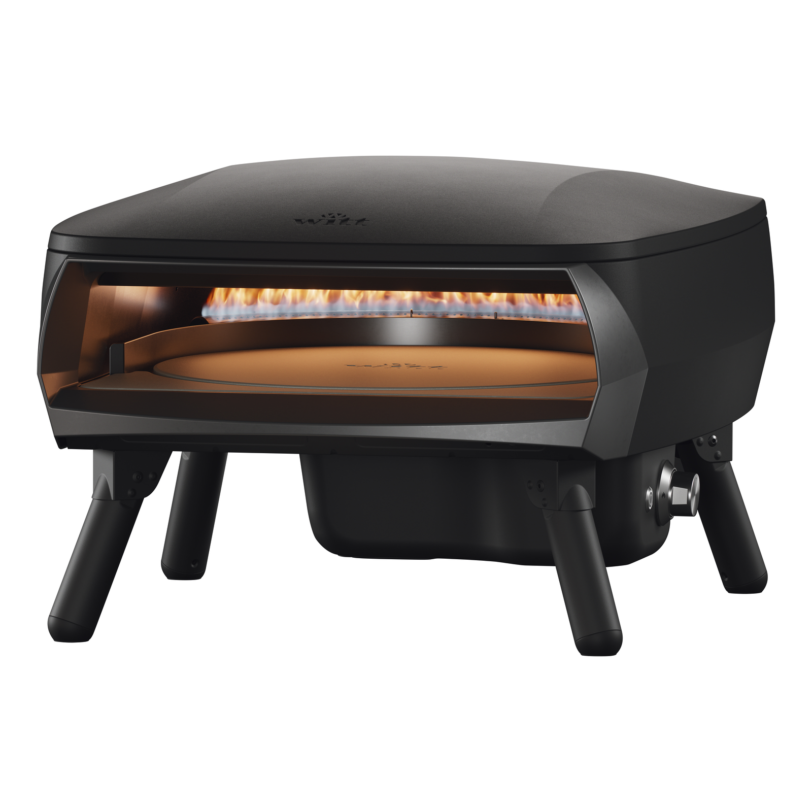 Witt Piccolo Rotante Grande 16" Pizzaofen matt schwarz