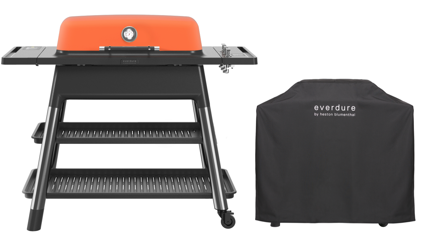 Everdure FURNACE Gasgrill orange inkl. Abdeckhaube 