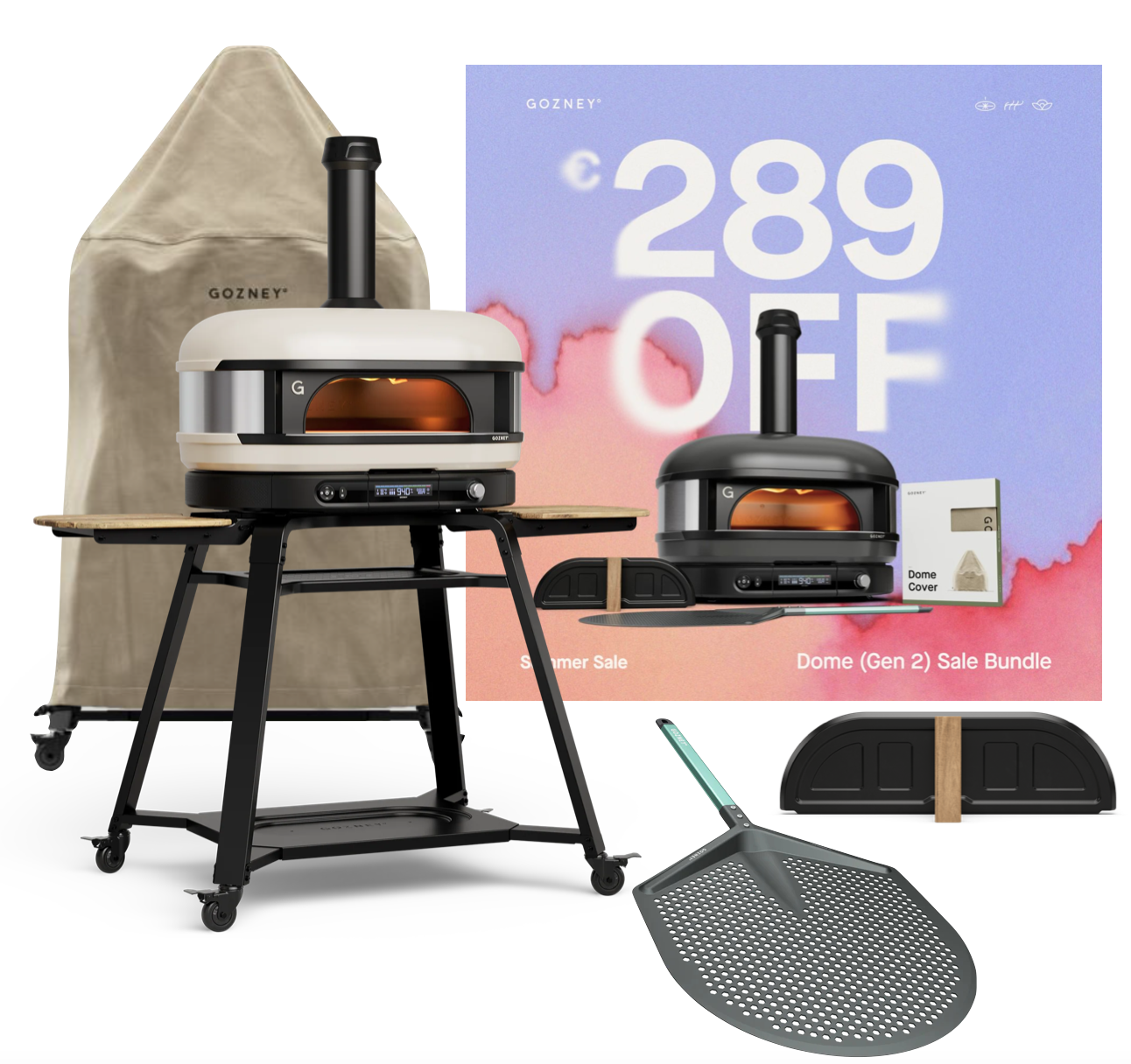 Gozney Dome Gen 2.0 Creme - Set inkl. Gestell
