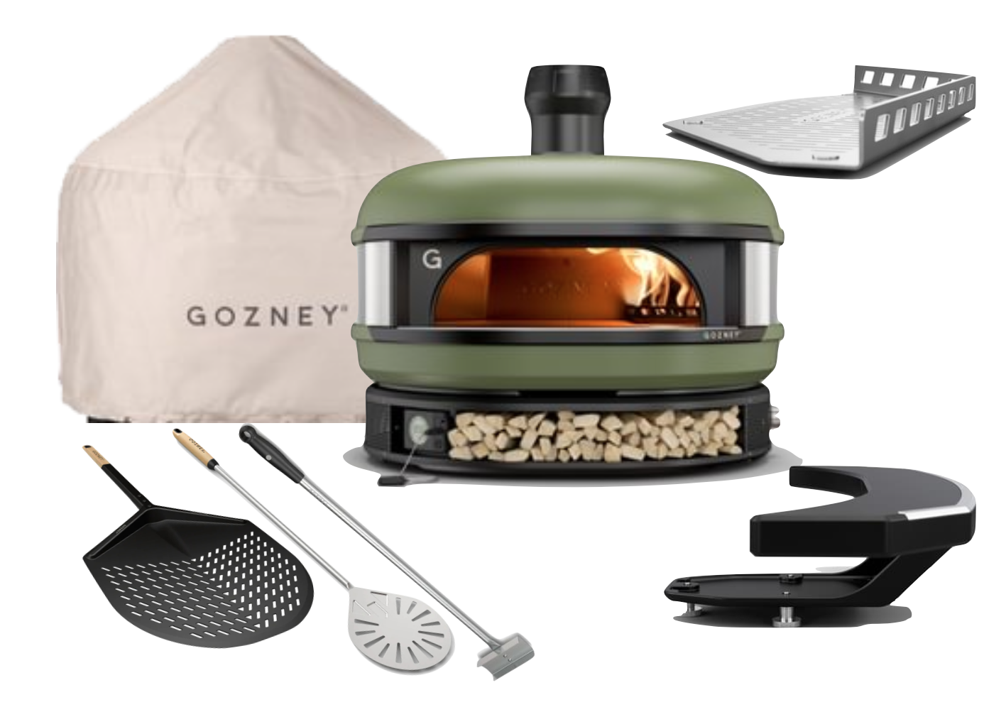 Gozney Dome Dual Fuel Olivgrün Neapel Set ohne Gestell