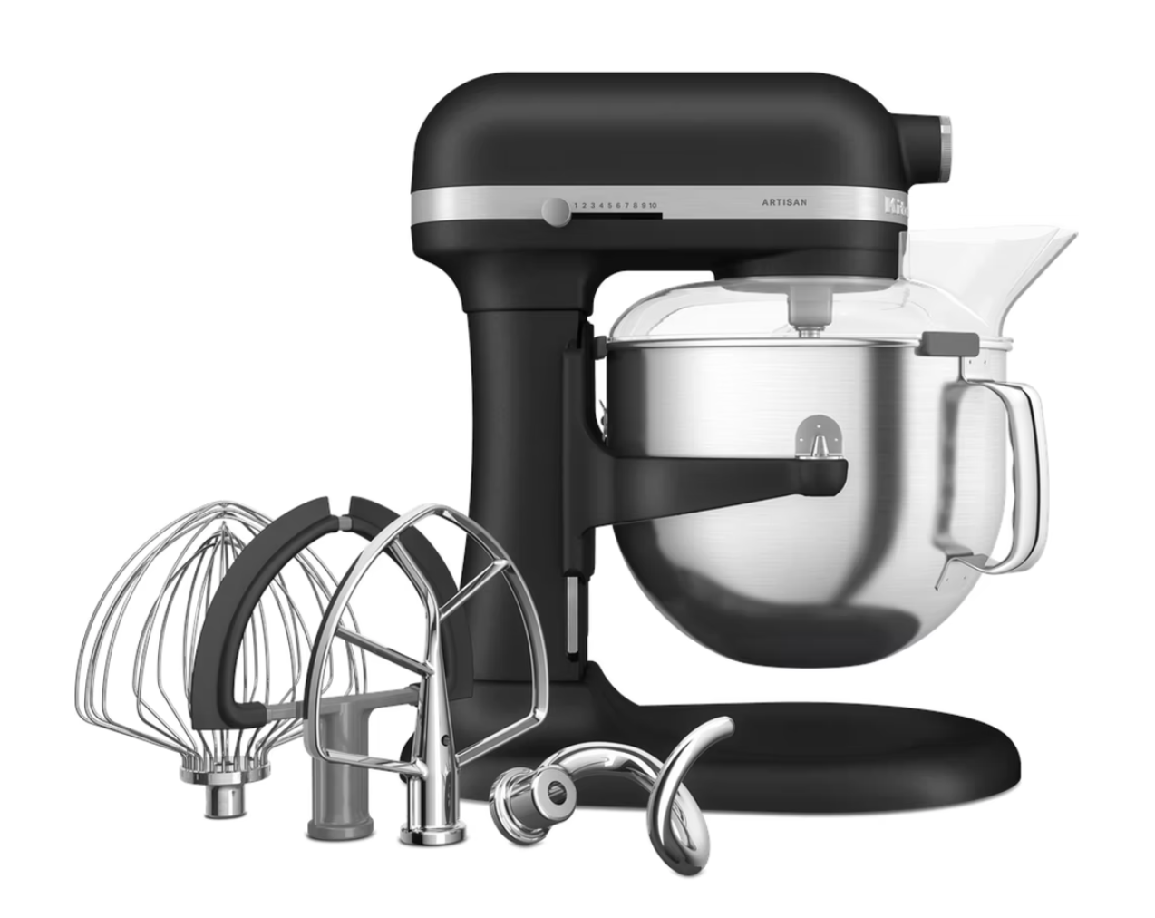 Matrixprodukt KitchenAid Küchenmaschine 6,6L ARTISAN Gusseisen Schwarz