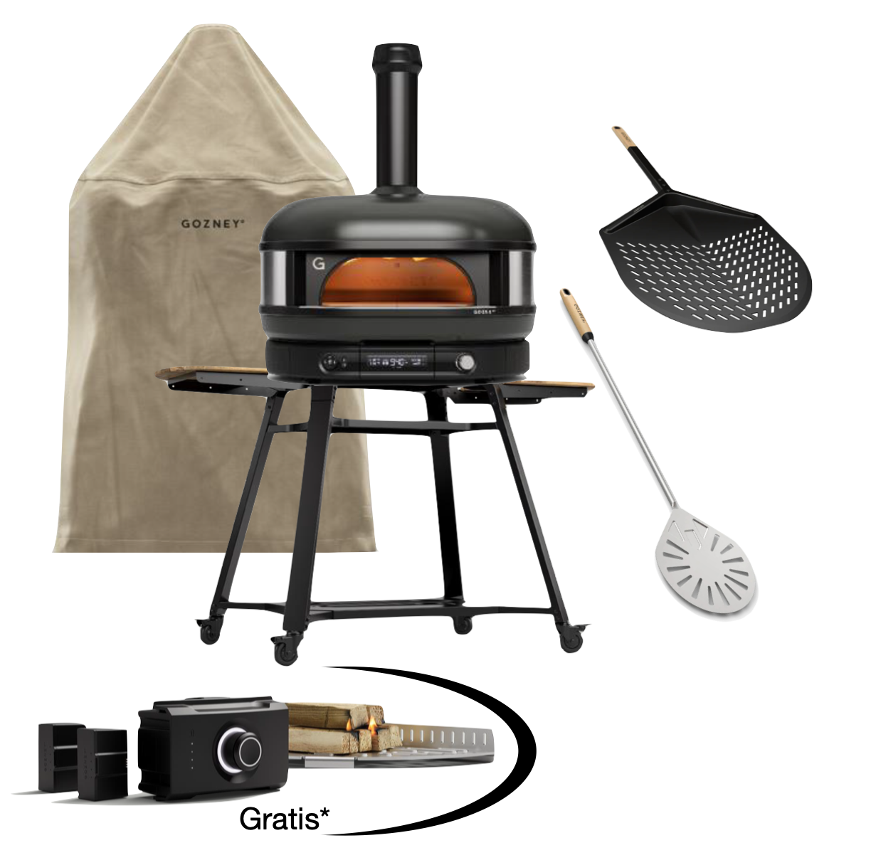 Gozney Dome Gen 2.0 Schwarz - Starter Set inkl. Gestell