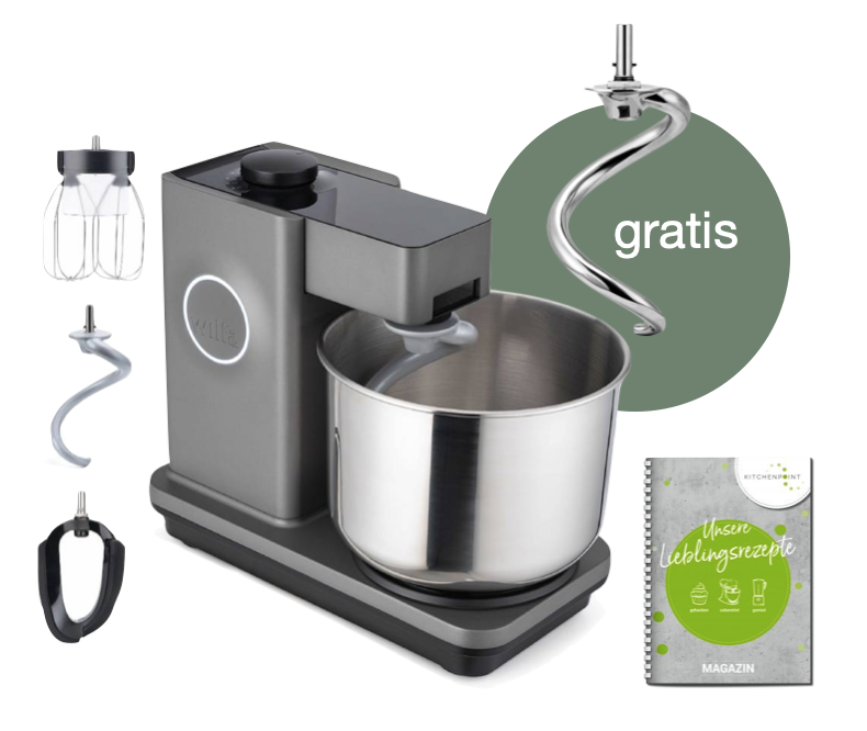 Wilfa Küchenmaschine Probaker grau - Knethaken Set