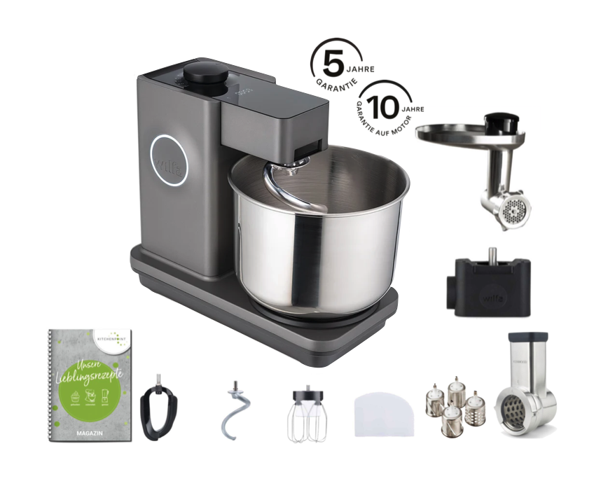 Wilfa Küchenmaschine Probaker V2 Grau - Komplett Set