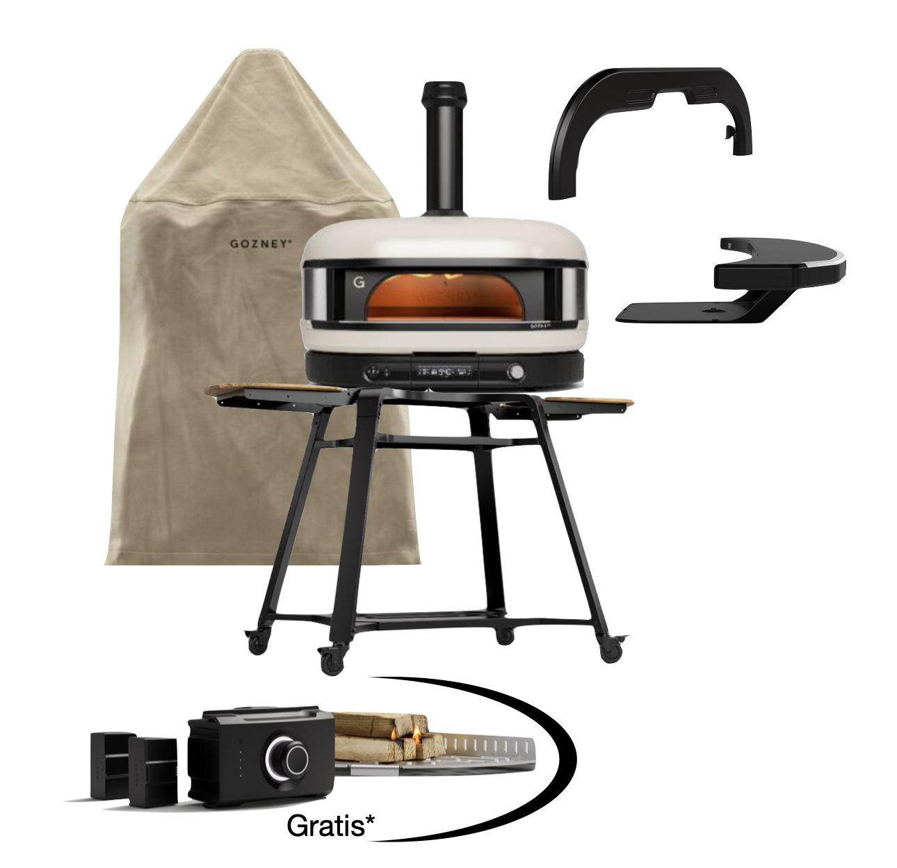 Gozney Dome Gen 2.0 XL Creme-  Komplett Set inkl. Gestell 