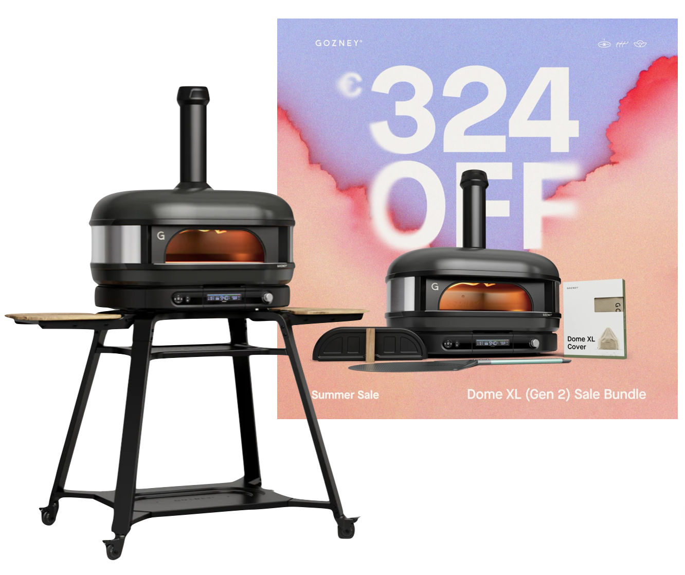  Gozney Dome Gen 2.0 XL Schwarz - inkl. Gestell