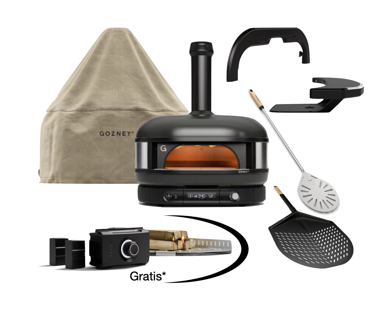Gozney Dome Gen 2.0 Schwarz - Neapel Set 