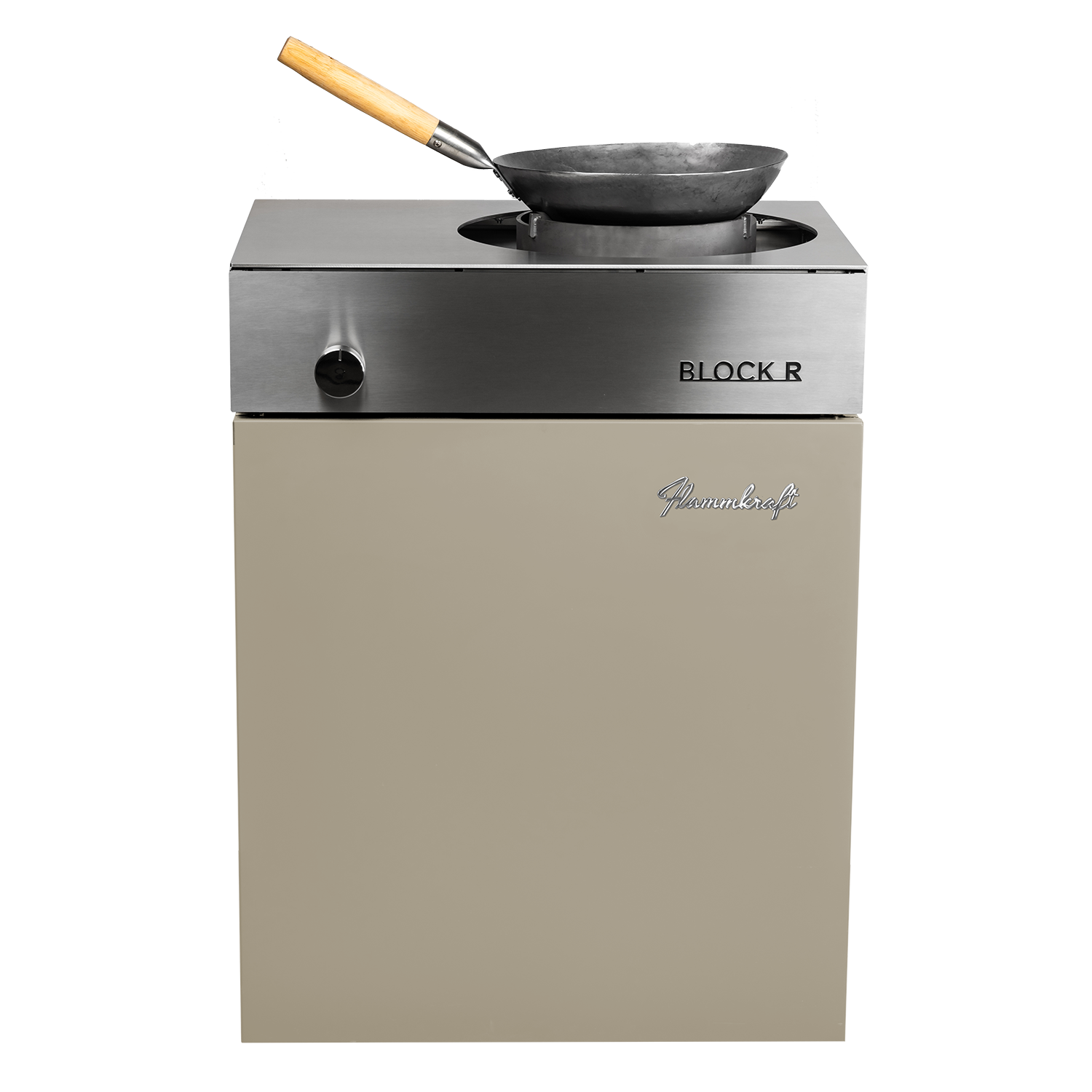 Flammkraft Block R Taupe - Wokbrenner