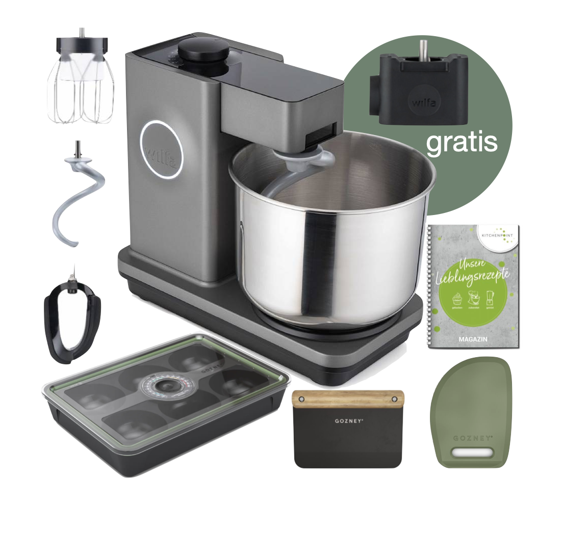 Wilfa Küchenmaschine Probaker grau - Gozney Pizza Set