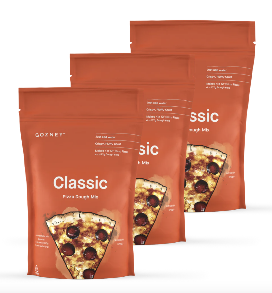 Gozney Pizza Dough Mix Classic 3x Set