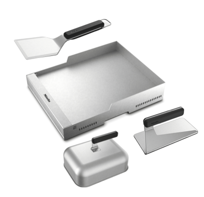 Miele Dreams Outdoorküche GriddleMaster - Edelstahl Plancha - Komplett Set