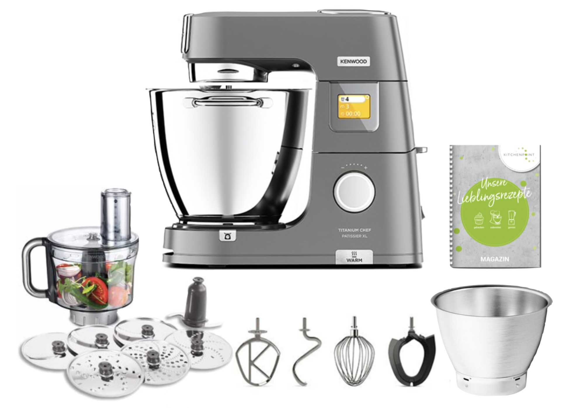 Kenwood Titanium CHEF Patissier XL Basis SET