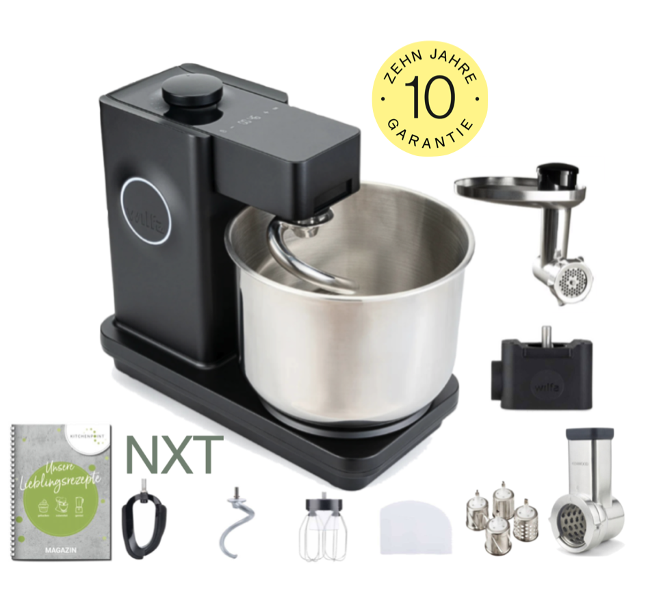 Wilfa Küchenmaschine PROBAKER NXT, Schwarz - Komplett Set